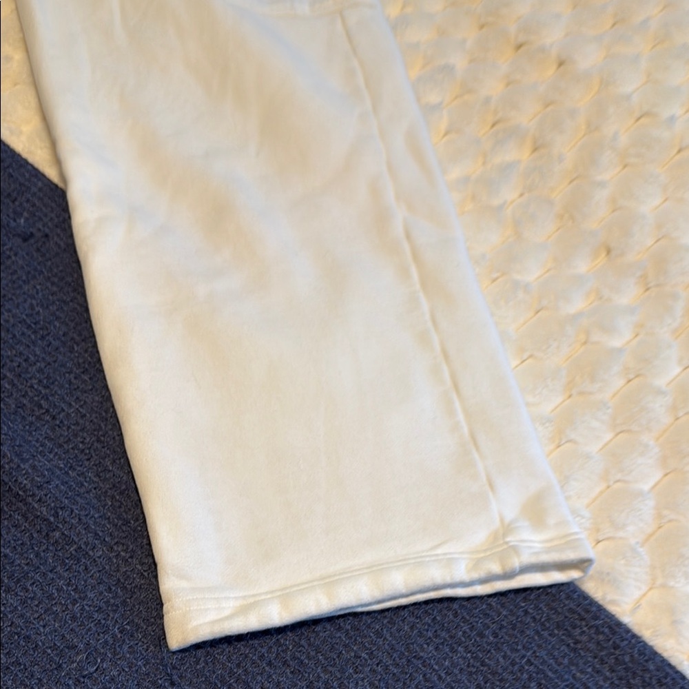 TNA White Cargo Pants Relaxed Fit Cotton - Picture 4 of 5